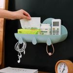 product_image_name-Generic-Cloud Bathroom Organizer Shelf +3Hooks+ Adhesive Sticker-2