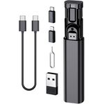 product_image_name-Flushrenic-Multi USB Charging Adapter Cable Kit,Multi Charging Cable Case Convertor USB C to iOS Device/Type C/Micro/USB A Adapter,Convertor Storage Box for Traveling Phone Pad Charging PC Computer Data Transfer-1
