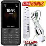 Vonex X10 CAMERA FM RADIO DUAL SIM BATTERY 2500MAH WITH TORCH + FREE 4 WAY POWER EXTENSION CABLE SOCKET.