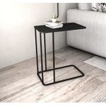 product_image_name-Generic-2-Layers Metallic Side Table – Bedside / Desk Side – Black-1