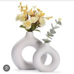 product_image_name-Generic-Porcelain ceramic 2in1 elegant decor Donut flower vases-2