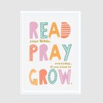 WaKi Read Your Bible Pray Everyday White Frame A4