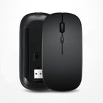 Rechargeable Wireless Mouse 2.4GHz Ultra Slim-white