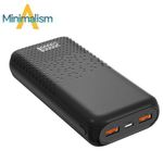 Charging 20000mAh Power Charging Bank Black