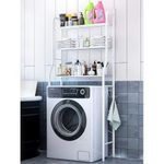 3 Layer Over The Washing Machine Metallic Storage Rack Shelf Space Organizer