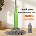 product_image_name-Generic-360°,2 in 1 Self Wringing Mop Microfiber Twist Mop Self Dehydrate Floor Cleaning Mop Long Handle-1