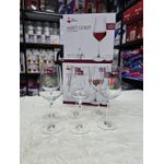 6 × 420ml Mlrift Goblet Wine Glasses – Transparent Stemware Set