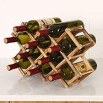 product_image_name-Generic-Foldable10 Slot wooden wine bottle rack-3