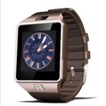 W007 DZ09 Smart2030 Gold Color Smartwatch With Touchscreen Camera Call Alerts And Health Monitoring Functions