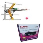 Sonar Free To Air Digital Decoder +Free TV Aerial With 10 Mtrs Coaxial Cable