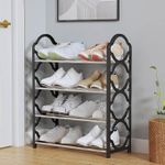 product_image_name-Generic-4-tier Freestanding Shoe Rack--black-2