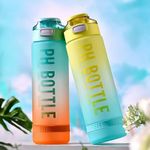 product_image_name-Generic-1L PH Motivational Water Bottle With Time Marker, Leakproof For Gym,Fitness,Outdoor Sports-3