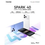 product_image_name-Tecno-Spark 40c 6.67'' HD+ 128GB ROM+ UP TO 8GB RAM Extended) (Dual Sim) ,5000 MAh smartphone-4