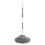 product_image_name-Generic-Self-Wringing Microfiber Mop with Extendable Stainless Steel Handle – Easy Twist Floor Cleaning Mop-1