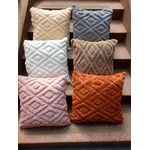 TC Moder soft textured diamond pattern throw pillow case