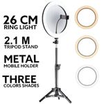 product_image_name-Generic-13INCH Selfie Ring Light With 2.1M Tripod Stand And Cell Phone Holder For Live Stream/Makeup 13" RINGLIGHT.-1