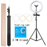 product_image_name-Generic-13INCH Selfie Ring Light With 2.1M Tripod Stand And Cell Phone Holder For Live Stream/Makeup 13" RINGLIGHT.-3