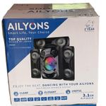 AILYONS  3.1CH Sub Woofer System Multimedia Speaker System with Bluetooth and Remote Control 