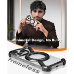 product_image_name-Generic-Titanium Magnetic Frame Case For IPhone 16 Pro Max – Slim Protective Cover With Premium Build-6