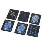 product_image_name-Generic-Waterproof Plastic Playing Cards Durable Poker Black-3