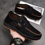 product_image_name-Generic-Men's Sneakers – Comfortable Walking Shoes Black-3