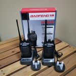 Baofeng BF-888S Two Walkie Talkie Pack 5KM Long-Range 16 Channels Portable 2-Way Security Radios with Rechargeable Batteries