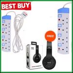 product_image_name-Power King-4 Way Power Extension -blue+ FREE Best GIFT.-3