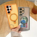 product_image_name-Generic-Samsung S25 Ultra Clear Case - Grey Magnetic Ring Stand & Lens Guard-5