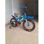 product_image_name-Generic-Kids’ Size 16 Blue Bicycle with Training Wheels (4–7 Years)-1