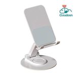 cloudoon  360° Rotating Metal Phone Stand – Adjustable, Foldable Holder Tripod for Phones & Tablets