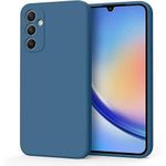 Silicone Case For Galaxy A14, Slim Liquid Blue