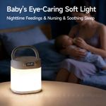 product_image_name-Generic-Rechargeable Bedside Night Light with Digital Clock & Remote - 2400mAh Emergency Lamp (Tap Control)-4
