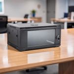 Quick Release Front Door Excellent Access Server Rack Enclosure Secure Storage 4U Wall Mount Data Cabinet 