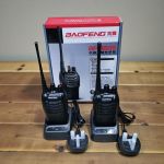 Baofeng BF-888S Walkie Talkie 2-Pack Up to 5KM Portable 16 Channels Security Radios with Inbuilt Rechargeable Battery