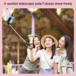 product_image_name-Generic-Multifunctional Wireless Bluetooth Extended  selfie stick R1S PLUS 100 CM length  Tripod + Fill Light +Shutter Remote-4