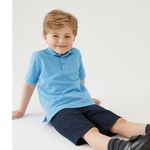 product_image_name-Fashion-Kid'sShort Sleeve Polo Shirt - Light Blue-1
