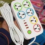 product_image_name-Generic-USB Smart Plug Power Strip – 6 Universal Sockets + 4 USB Ports and usb C-1