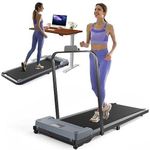 Slim Foldable Treadmill For Walking And Running, Cardio Exercise Machine, Preset And Adjustable Programs, With Wireless Remote Control, Suitable For Home Use