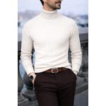 Trendy men heavy pull neck sweater 