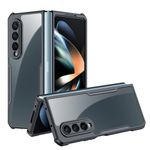 product_image_name-Xundd-Samsung Galaxy Z Fold4 Phone Case, Airbag Shockproof Bumper Shell with Transparent Acrylic Back & TPU Buffer for Second Device-1