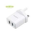 product_image_name-Oraimo-Firefly-2 5.0V/2.1A Dual Fast Charging USB Fast Wall Charger-1