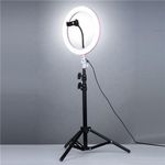 product_image_name-Generic-12 inch ring light with 2.1m foldable tripod stand for live streaming, TikTok, podcast, YouTubers, make up application etc -1