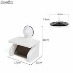 product_image_name-Generic-Waterproof Suction Toilet Paper Holder - Punch-Free Bathroom Tissue Dispenser with Phone Shelf-2