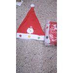 Christmas Santa Hat with LED Light & Snowflake Design – Red & White Festive Cap