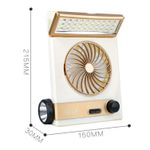 product_image_name-Generic-Four-In-One Solar Fan With Lamp Flashlight Function,CN Plug-2
