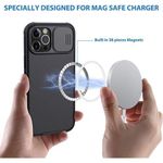 product_image_name-Generic-iPhone 12 Pro Max Nillkin Magnetic Case Compatible With MagSafe - Nillkin CamShield Pro Case With Slide Camera Cover Built-in Magnet Circle Protective Phone Cover in Black-2