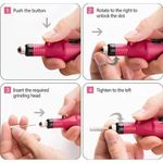 product_image_name-Generic-Portable Electric Nail Drill  Speed Rotary Nail Drill Machine With 5 Drill Bits Set-2