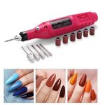 product_image_name-Generic-Portable Electric Nail Drill  Speed Rotary Nail Drill Machine With 5 Drill Bits Set-3