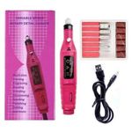 product_image_name-Generic-Portable Electric Nail Drill  Speed Rotary Nail Drill Machine With 5 Drill Bits Set-4