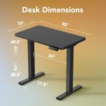 product_image_name-Office Supply-1.2M Electric Height Adjustable Standing Desk – Programmable Memory, Steel Frame, Modern Workstation-3